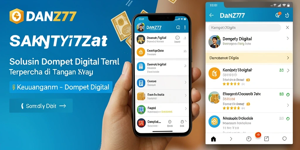 Antarmuka pengguna aplikasi DAN777 yang sederhana dan mudah digunakan.