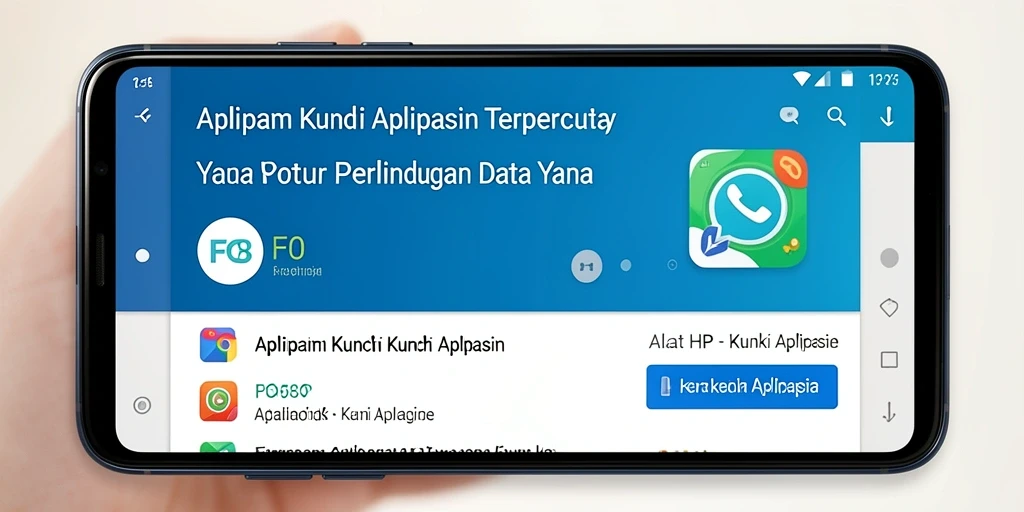 Tampilan antarmuka aplikasi Kunci Aplikasi FO8 yang mudah digunakan.