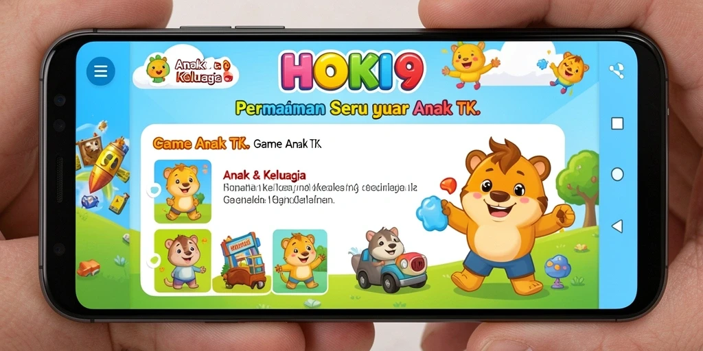 Antarmuka HOKI9 yang ceria dan ramah anak.