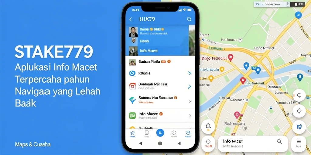 Antarmuka aplikasi STAKE779 yang menampilkan informasi lalu lintas terkini.