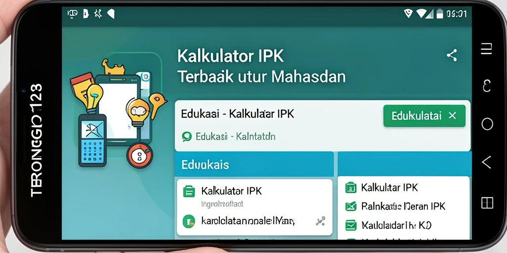 Tampilan antarmuka Kalkulator IPK yang sederhana dan efektif.