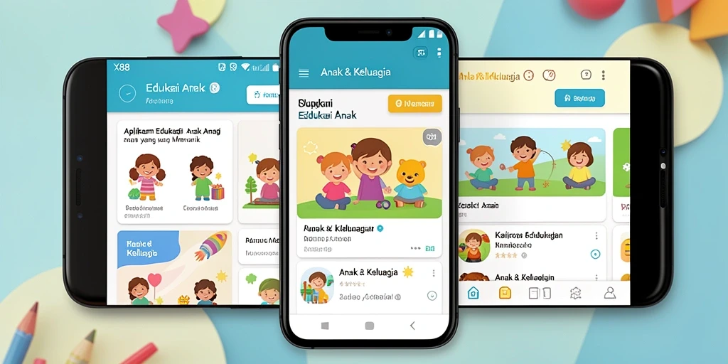 Antarmuka interaktif X88 yang ramah untuk Edukasi Anak.